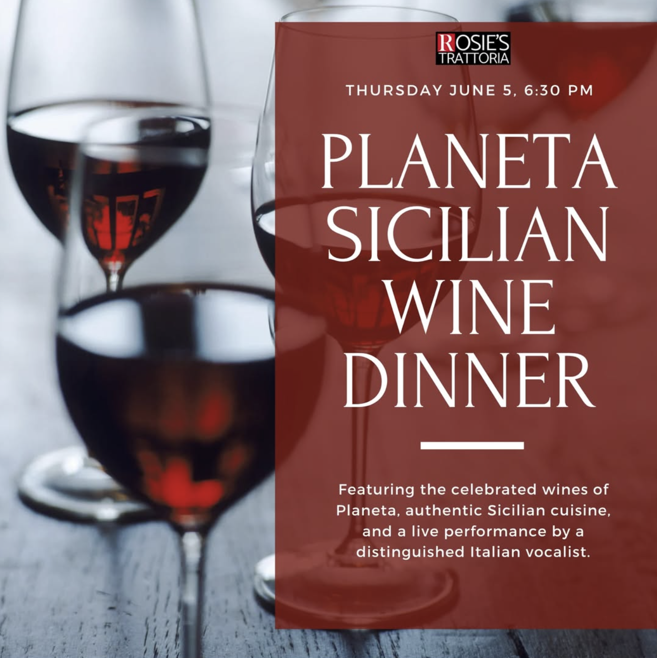 Planeta Sicilian Wine Dinner